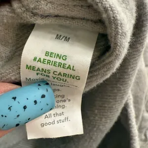 Aerie LumberJane Grey Buffalo Plaid Soft Brushed Flannel Shirt - size M thumbnail 5