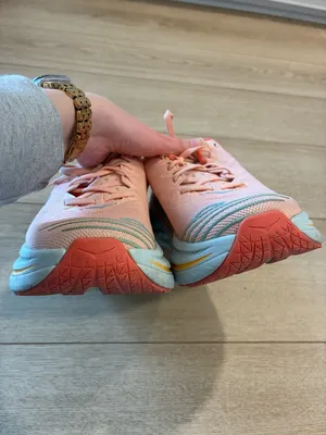 Hoka Women’s Bondi X Camellia Peach Parfait Running Shoe Sneaker Size 9.5 thumbnail 5