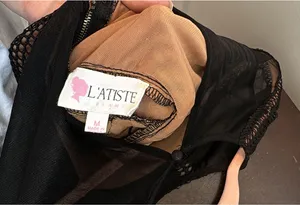 L’Atiste Black and Nude Lace Cocktail Dress thumbnail 4