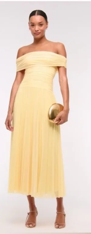 Abercrombie & Fitch -Giselle Drop-Waist Mesh Maxi Dress, M thumbnail 1