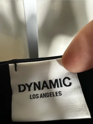 006. Dynamic Los Angeles- Black Scoop Neck Short Sleeve Bodysuit - small - large thumbnail 2