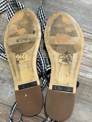 J. Crew Gladiator Wrap Sandals Gingham size 8 thumbnail 6