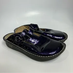 Alegria Donnadigo purple patent leather mules slip on shoes women’s‎ size 37 thumbnail 4