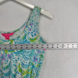 Lilly Pulitzer Women XXS Blue Tropical Beach Print‎ Skort Romper Style 001915 thumbnail 3