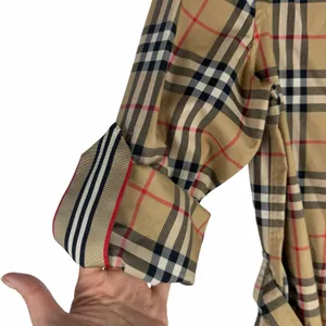 Burberry Giovanna Vintage Check Poplin Cotton Shirt Dress Beige Size 4 thumbnail 14