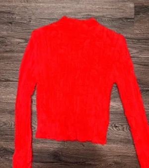Fuzzy Red Sweater thumbnail 1