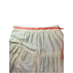 LC Lauren Conrad Skirt Size XL Tiered Midi Yellow Stripe Mid Rise Women's NWT thumbnail 5