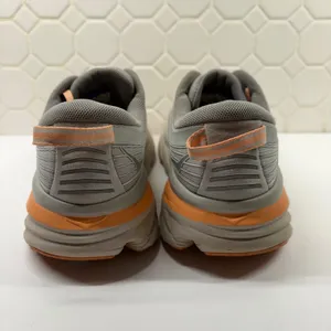 Hoka One One Bondi 7 Running Shoes Women 9 Grey Orange Cushioned 1110519 HMSH thumbnail 3
