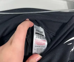 Black Mesh Panel Detail Athletic Athleisure Leggings Pockets Small S thumbnail 5