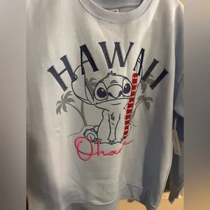 Disney Light Blue Hawaii Stitch Crewneck thumbnail 2