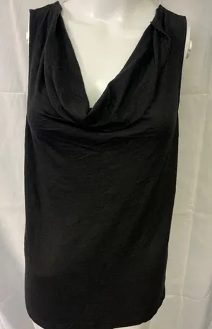 Anthropologie Women's Black Shirt/Tank-Top/Cowl Neck Sz S SKU 4098 thumbnail 1