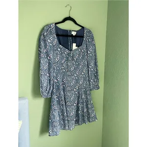 New J. Crew x Liberty Sweetheart Long Sleeve Mini Dress Bourton Bloom Size 00 thumbnail 2