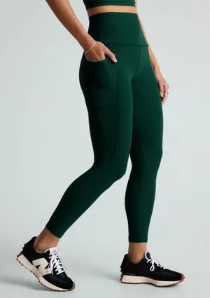 Beyond Yoga Spacedye Out of Pocket Leggings Dark Spruce Green Heather Size XS thumbnail 1