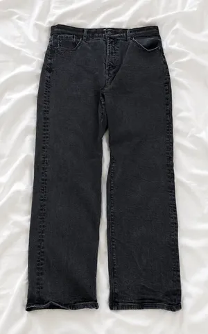 LOFT Black Straight Leg Jeans Size 30/10 thumbnail 1