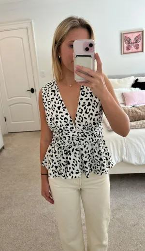 Cheetah Print Top thumbnail 1