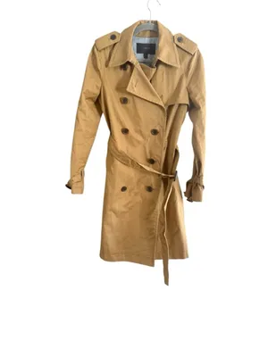 Women's J.Crew Tan Trench Coat Size 2 thumbnail 3