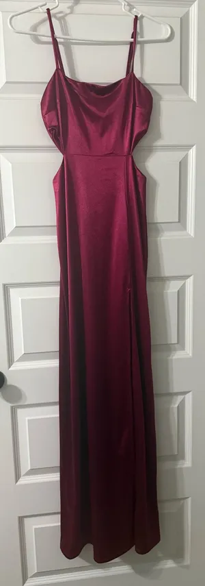 lulus cutout maxi dress magenta thumbnail 1