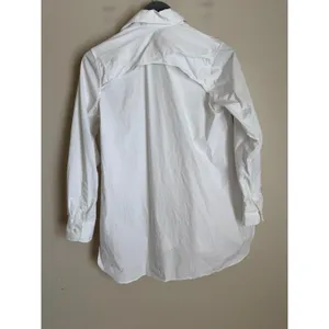 Ann Mashburn Button Down Shirt Women XS White Stretch Cotton thumbnail 4