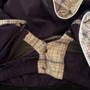 Burton DryRide Snowboard Ski Jacket Parka White Red Blue Plaid Pattern Sz S thumbnail 10