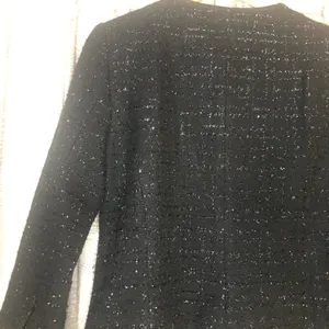 Laundry by Shelli Segal Black Metallic Tweed Blazer thumbnail 8