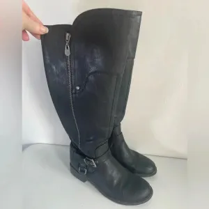 G by Guess Harson‎ Knee High Black Zipper Boot Sz 6.5M EUC! thumbnail 5