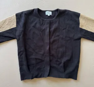 Meli Cropped Ribbed Sleeve Cardigan thumbnail 3
