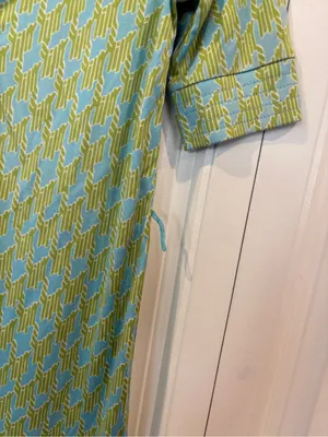 Lilly Pulitzer blue and green silk dress size 2 thumbnail 4