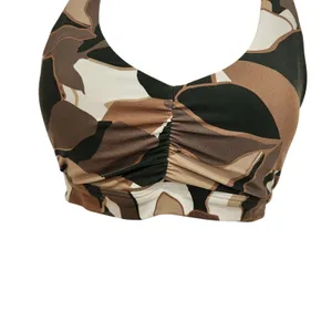 Offline By Aerie Camo Real Me Stretch Medium Support Ruched Sports Bra Medium thumbnail 3