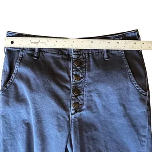 PILCRO THE LETTERPRESS Wide Leg Blue Pants Exposed Buttons Women’s Size 28 thumbnail 11