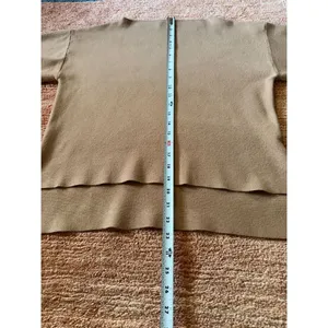 Tahari T Balloon Sleeve Knit Sweater Camel Brown Dolman Pullover XS/S thumbnail 5
