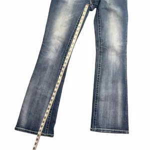 Miss Me REWORKED/ALTERED Y2K Bootcut Jeans Fits Size 27 McBling Grunge thumbnail 6