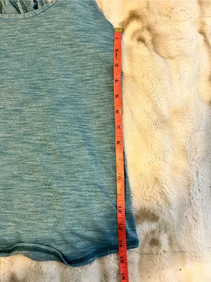 lululemon athletica Heathered Teal Scoop Neck Tank thumbnail 4