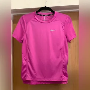Nike Fuchsia Performance Tee.  Size-Small thumbnail 2