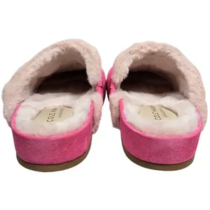 Cole Haan Mc Ada Mule Slippers‎ Hot Pink Suede Faux Fur Lined Size 5.5B thumbnail 6