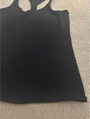 Ab66 woman race back workout shirt black large thumbnail 2