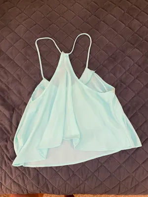 Teal Sheer Tank thumbnail 3