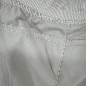 NWT Avia Pants Women's XL Beige Stripe Cinchable Hem Lightweight Pockets thumbnail 6