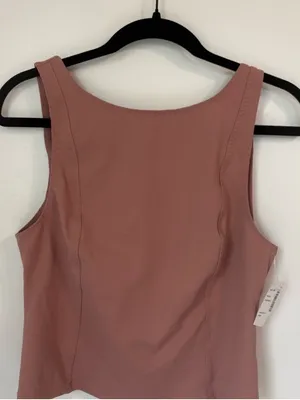 Free People Dusty Rose Sleeveless Crop Tank NWT Size M thumbnail 3