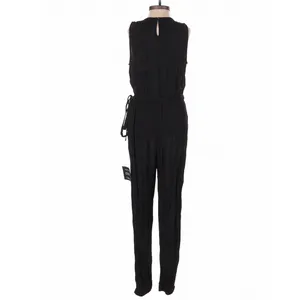 Lulus Take On the Day Black Sleeveless Surplice Jumpsuit XS Minimalist Party thumbnail 4