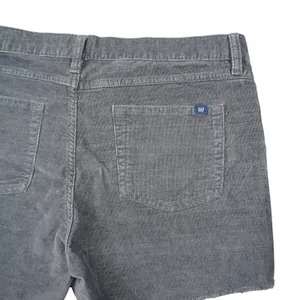 GAP‎ Women's Size 12 Gray Corduroy Raw Hem Shorts Charcoal Grey Summer Casual thumbnail 7