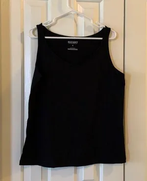 Old navy black tank top thumbnail 1