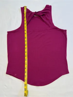 Lululemon Modal Silk Twist-Back Yoga Tank Top – Magenta Purple – 6 thumbnail 10