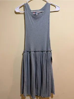 Women’s New Free People Beach BRB Sleeveless Ribbed Drop-Waist Mini Dress thumbnail 3