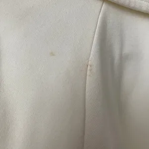 Chico's‎ 1 Cream Double Breasted Belted Trench Jacket Short Coat 3/4 Sleeve thumbnail 5