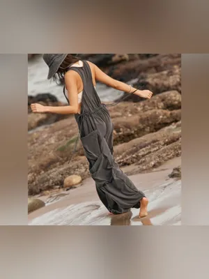 NWOT Free People FP Movement Infinity Onesie - Washed Black - XS thumbnail 4
