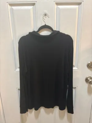 SKIMS Soft Lounge Sleep Top Onyx Black Size Large thumbnail 6