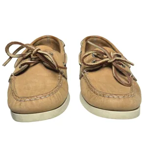 Sperry Top-Sider Authentic Original 2-Eye Boat Shoes Tan Leather 7.5M Preppy thumbnail 2
