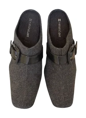 Naturalizer Women's Gray Wool Blend Buckle Mule Heels Size‎ 7.5 M thumbnail 1