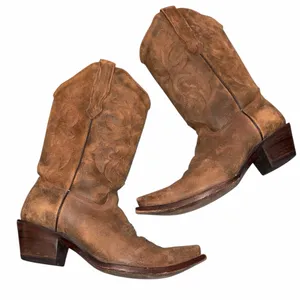 Corral Brown Distressed Leather Western Cowgirl Snip Toe Boots Shoes size 8.5 thumbnail 6