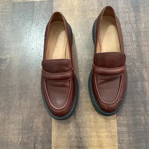 Madewell The Bradley Brown Leather Lugsole Loafers Size 8.5 thumbnail 2